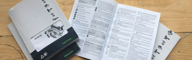 Festool kezelési útmutatók